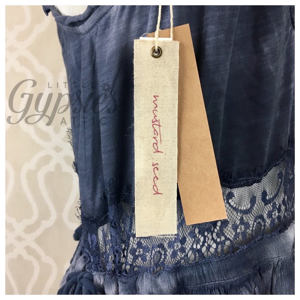 Sarina Mineral Wash and Lace Maxi Dress - Picture 7 of 12